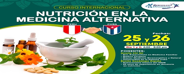 CURSO INTERNACIONAL "NUTRICIÓN EN LA MEDICINA ALTERNATIVA"