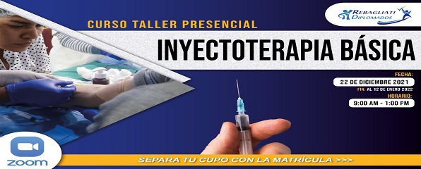 CURSO TALLER PRESENCIAL INYECTOTERAPIA BÁSICA