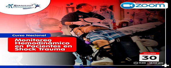 CURSO NACIONAL "MONITOREO HEMODINÁMICO EN PACIENTES EN SHOCK TRAUMA"